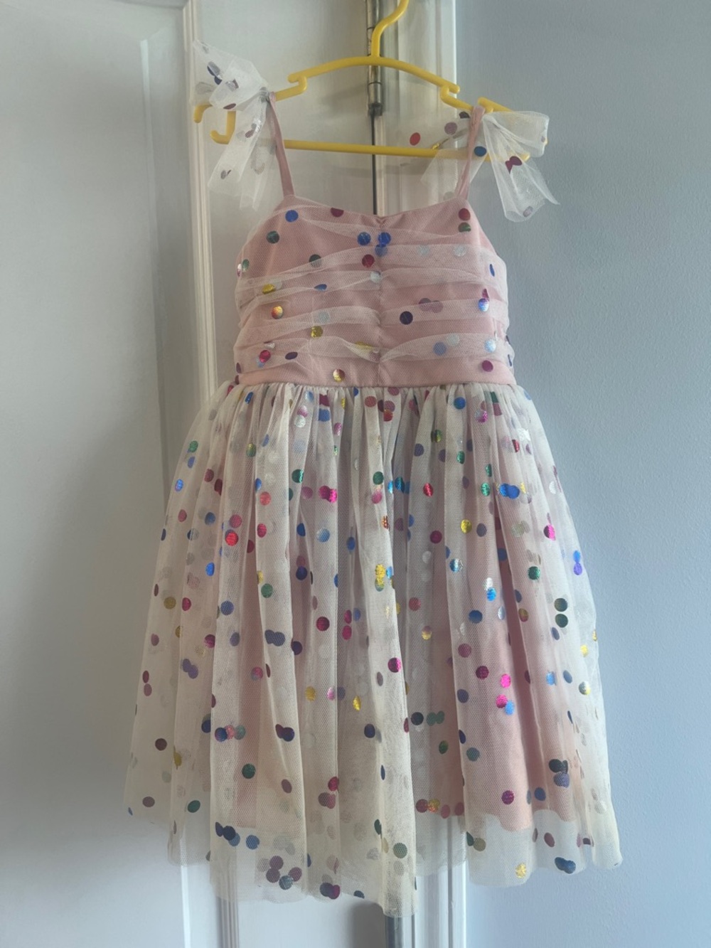 Birthday polka dot shine dress